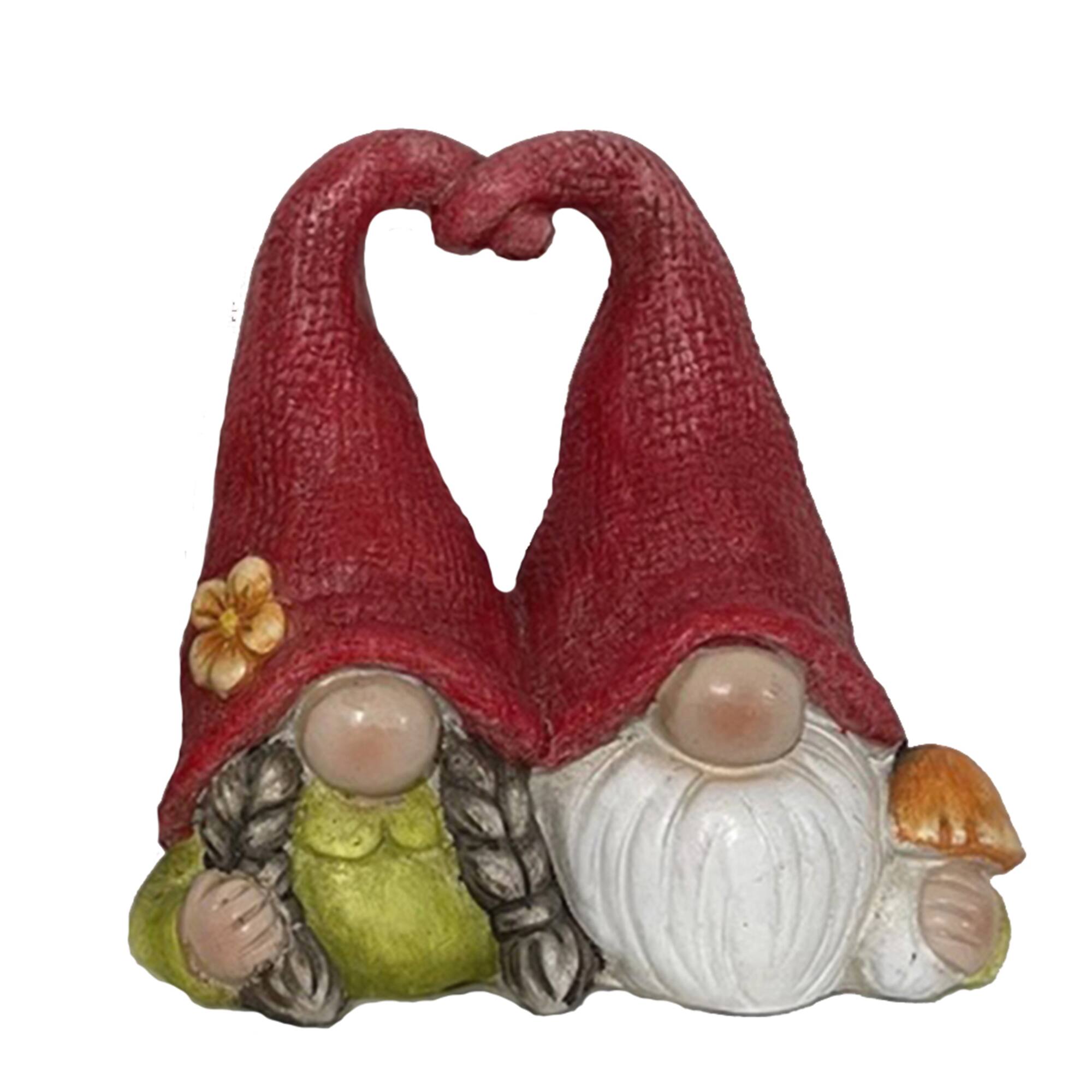 Santa's Workshop 8" Gnomes in Love Decoration